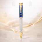 Royal Blue Crystal Pen & Keychain Gift Set