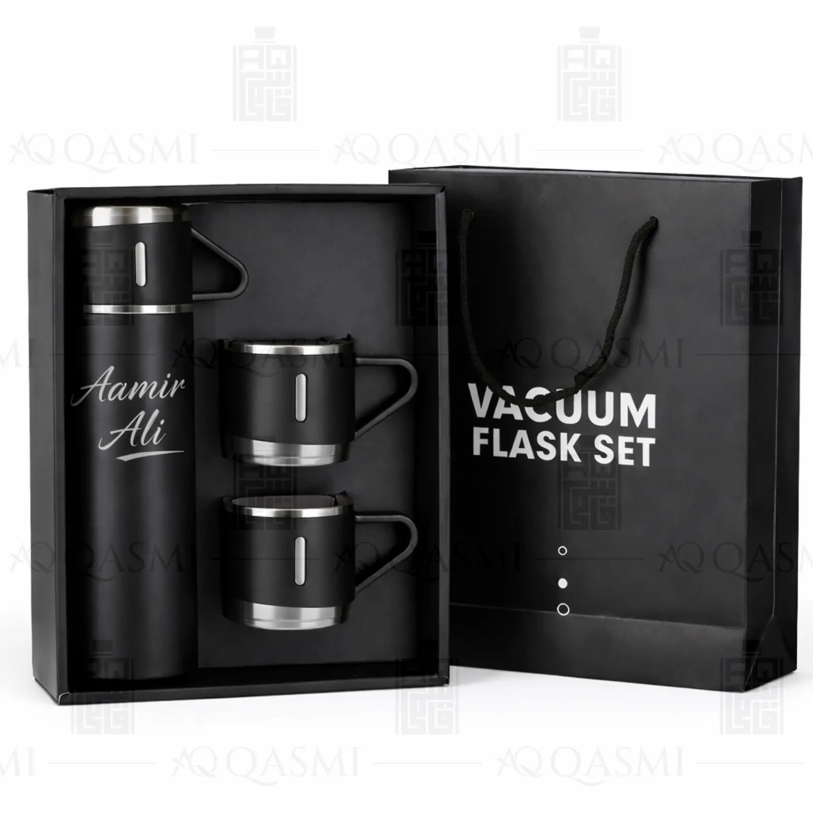 Onyx Matte Vacuum Flask Gift Set