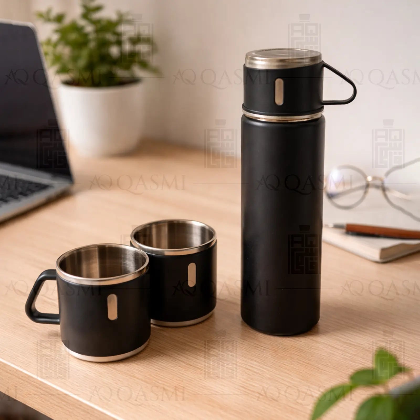 Onyx Matte Vacuum Flask Gift Set