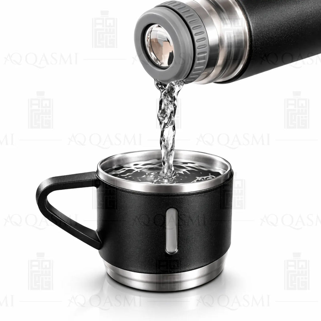 Onyx Matte Vacuum Flask Gift Set