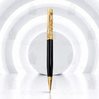 Luxury Black & Gold Pen & Keychain Gift Set