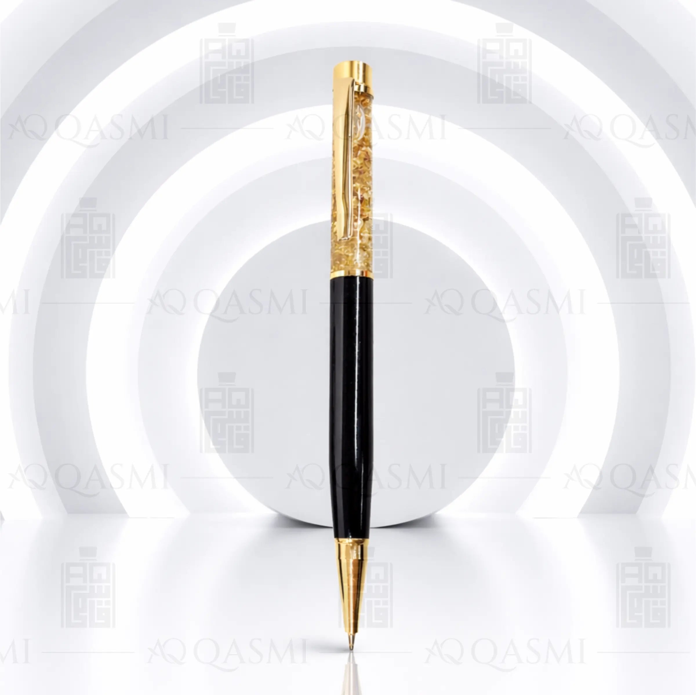 Luxury Black & Gold Pen & Keychain Gift Set
