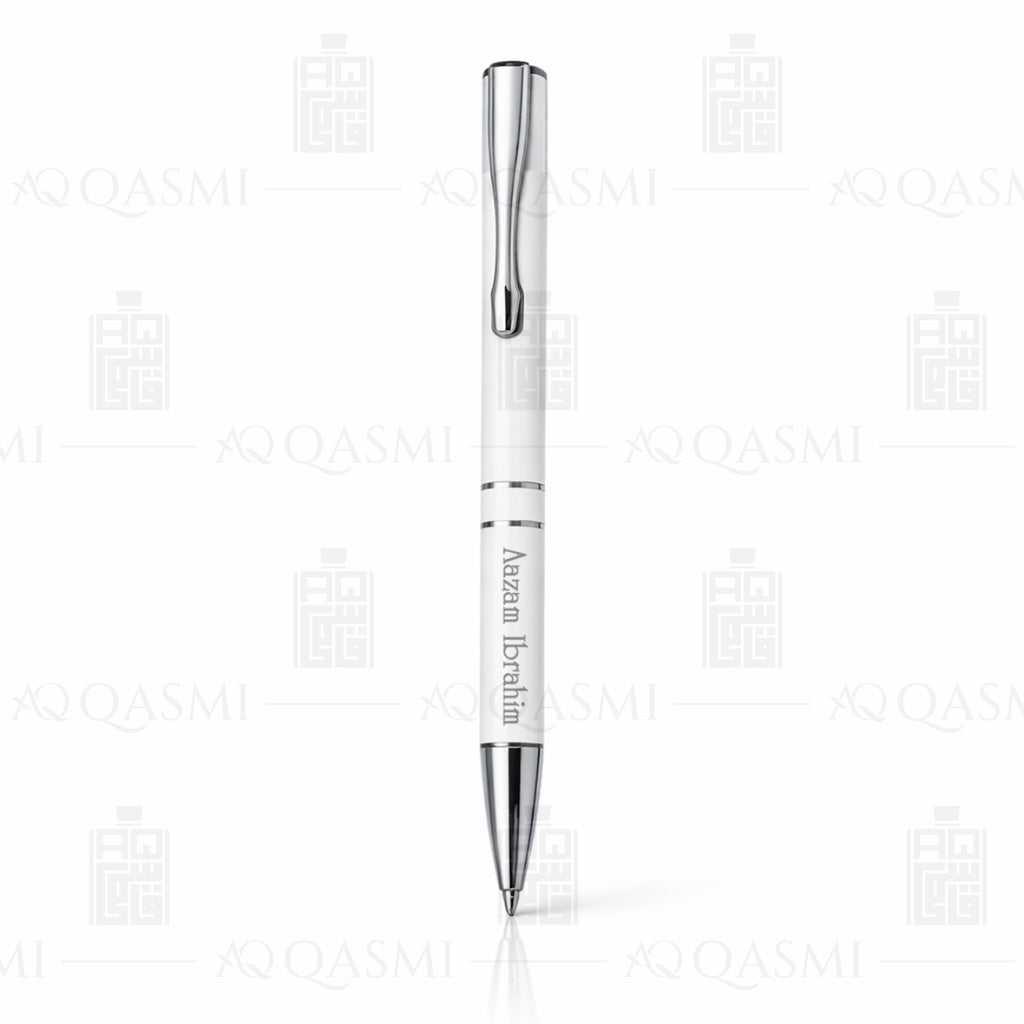 personalized white luxury pen