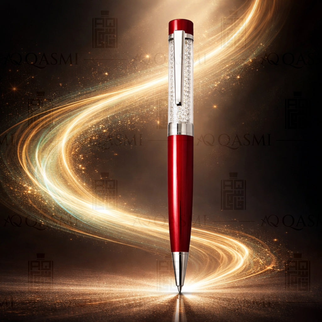 Ruby Red Crystal Luxury Ball Pen