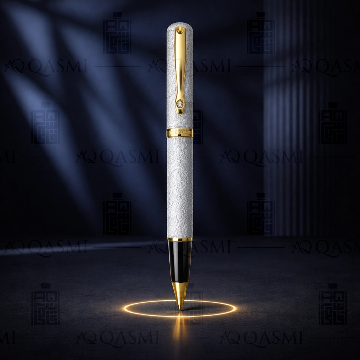 Imperial Silver Textured Luxury Ball Pen