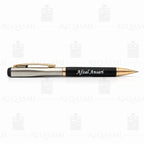 Dual-Tone Black & Silver Luxury Ball Pen