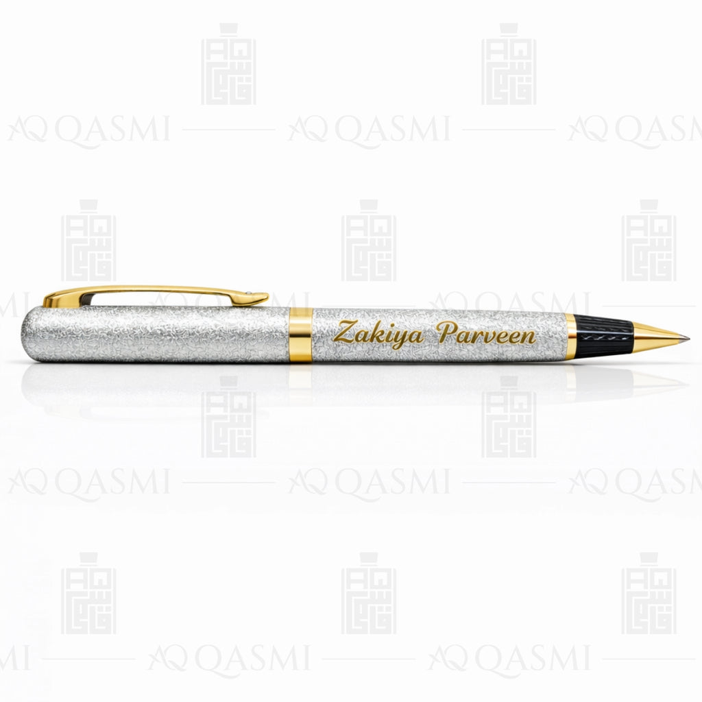 Imperial Silver Textured Luxury Ball Pen