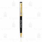 Dual-Tone Black & Silver Luxury Ball Pen