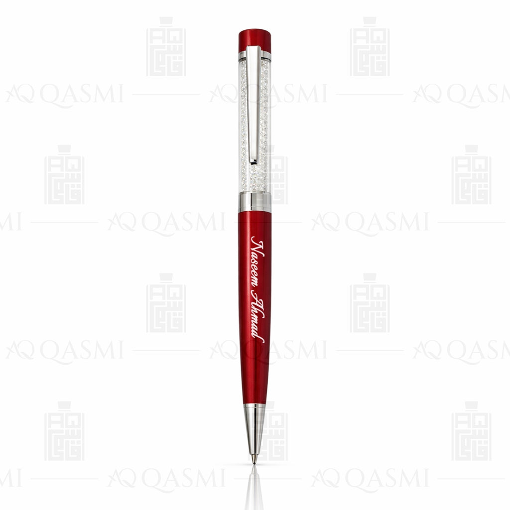 Ruby Red Crystal Luxury Ball Pen