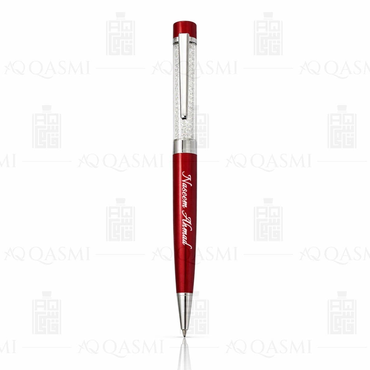 Ruby Red Crystal Luxury Ball Pen