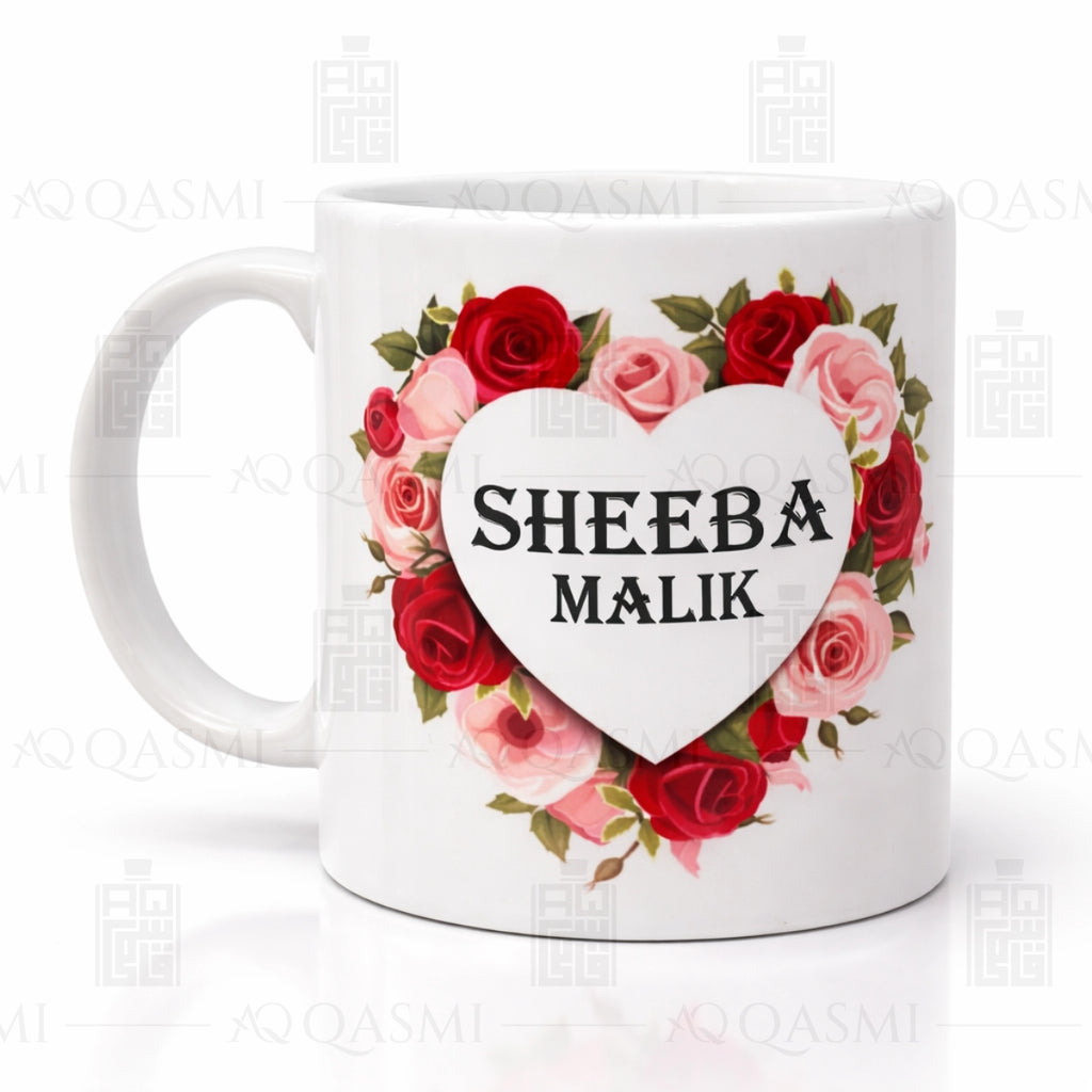 The Arabic Signature Rose Mug
