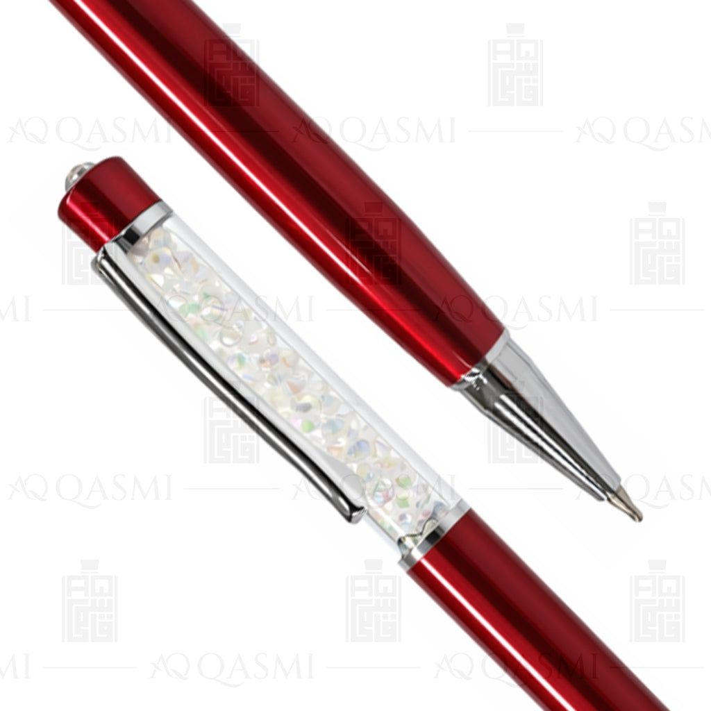 Ruby Red Crystal Luxury Ball Pen