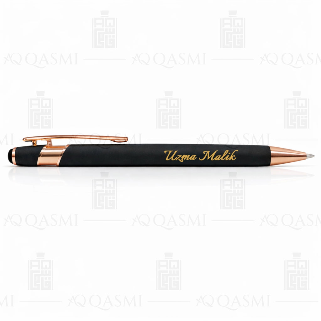 Matte Black & Rose Gold Luxury Ball Pen