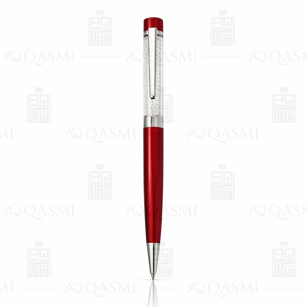 Ruby Red Crystal Luxury Ball Pen