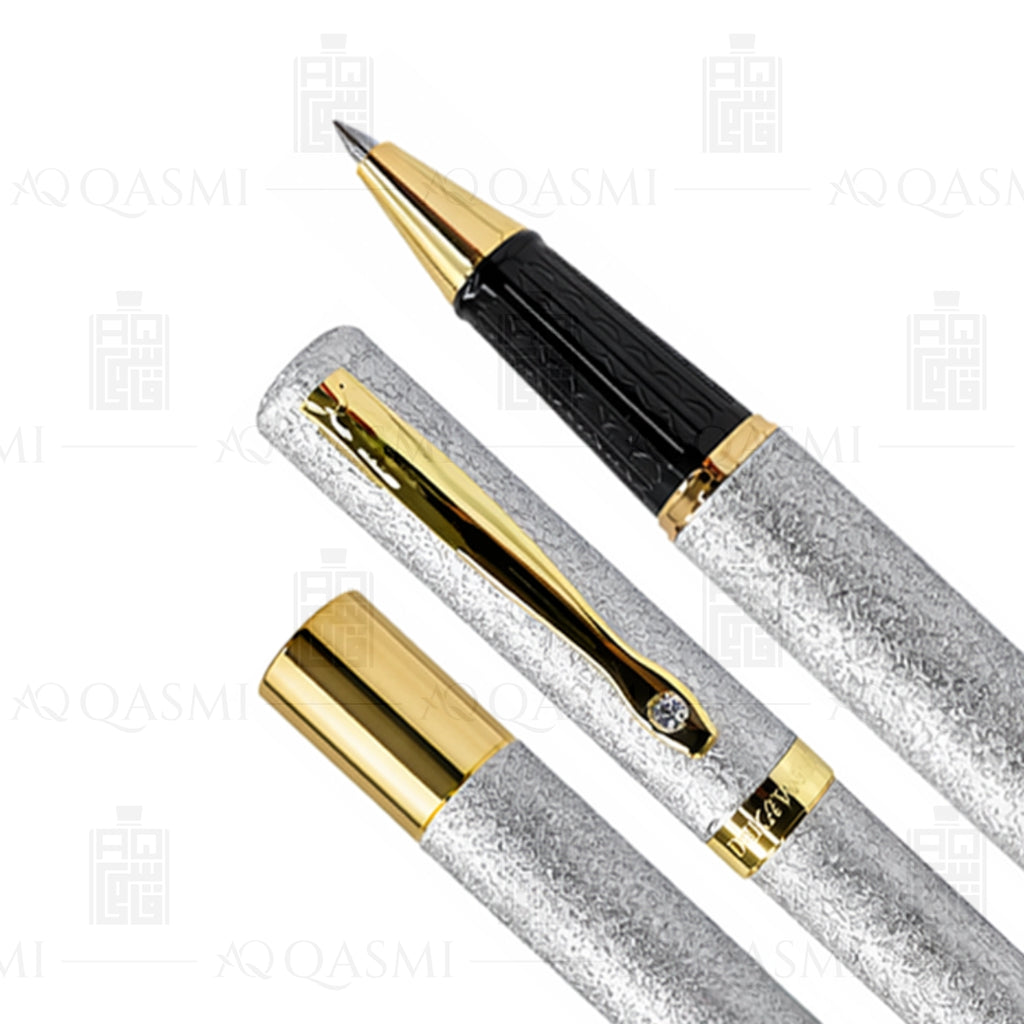 Imperial Silver Textured Luxury Ball Pen