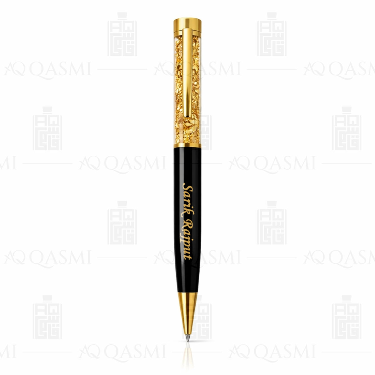 Black & Gold Crystal Luxury Pen