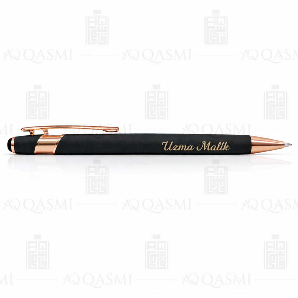 Matte Black & Rose Gold Luxury Ball Pen
