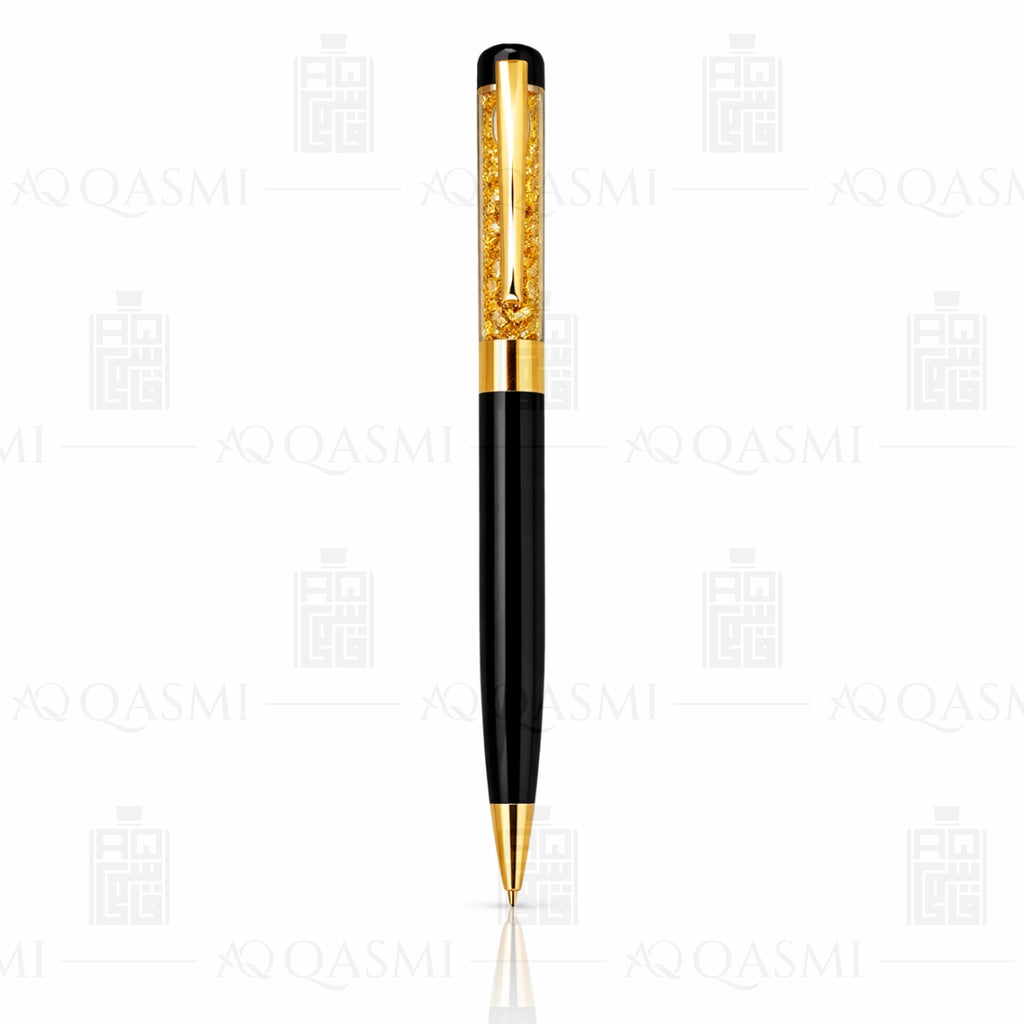 Obsidian Black Crystal Luxury Ball Pen