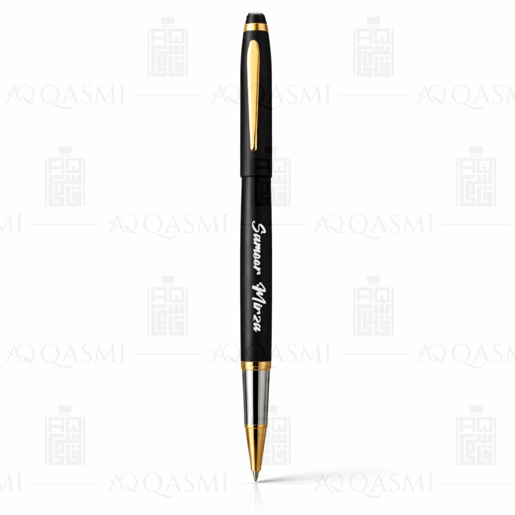Matte Black & Gold Signature Pen