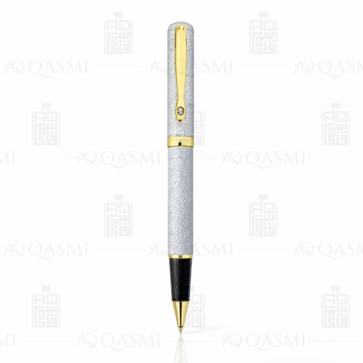 Imperial Silver Textured Luxury Ball Pen