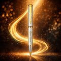 Platinum Silver Textured Luxury Ball Pen