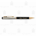 Dual-Tone Black & Silver Luxury Ball Pen