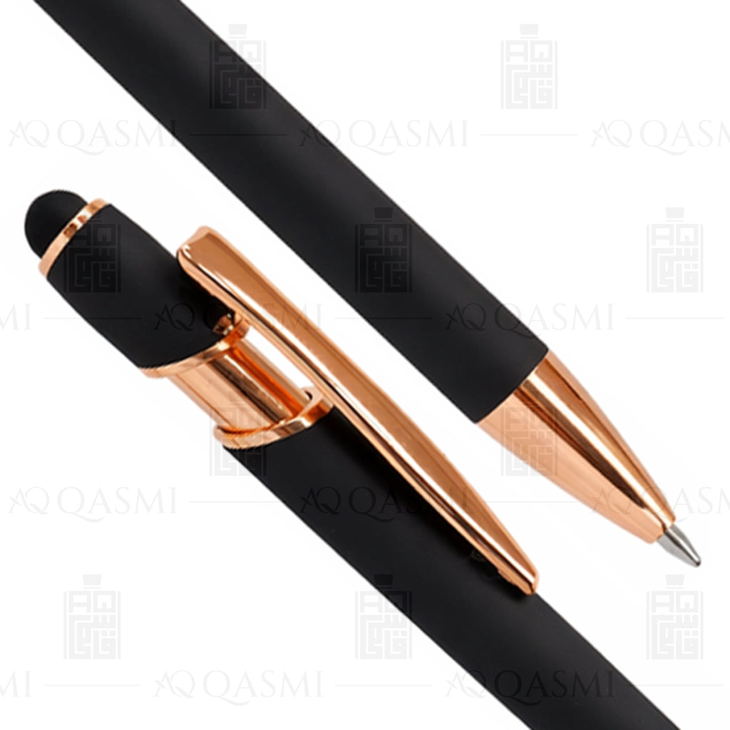 Matte Black & Rose Gold Luxury Ball Pen
