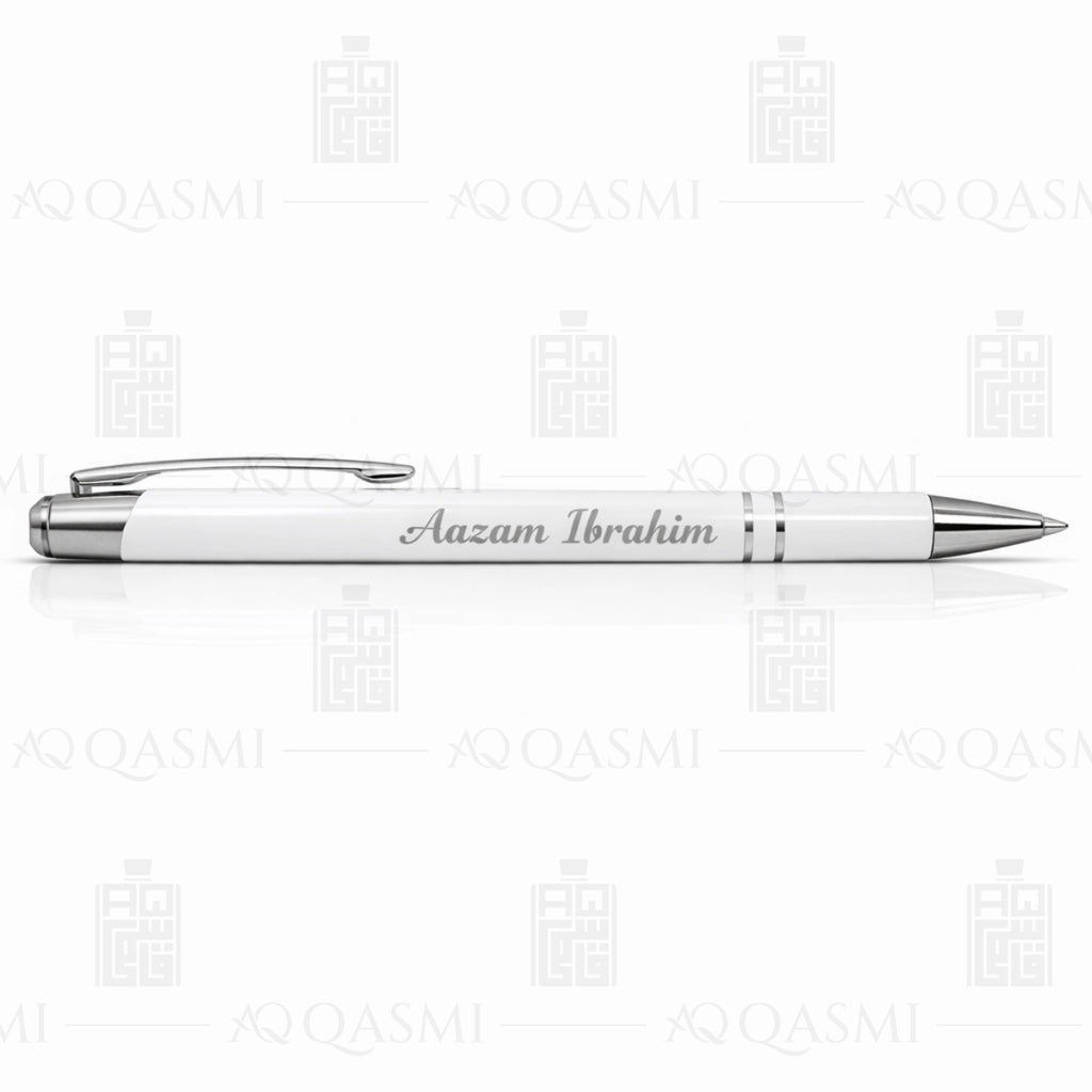 personalized white luxury pen